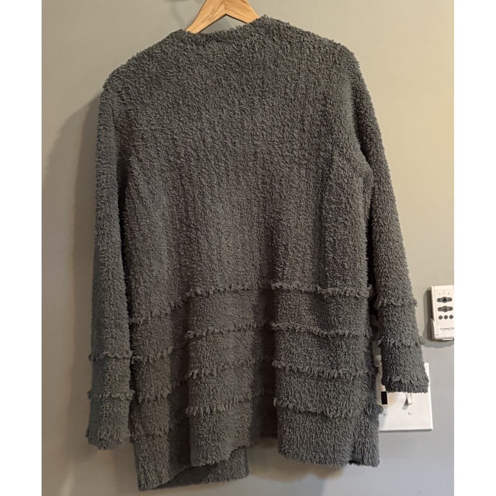 Barefoot Dreams Cozy Open-Front Gray Cardigan - Picture 2 of 6